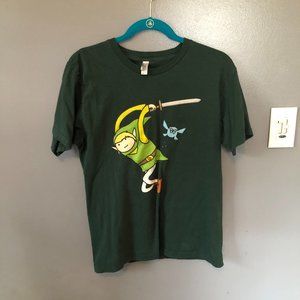Zelda Adventure Time t-shirt American Apparel Brand Medium